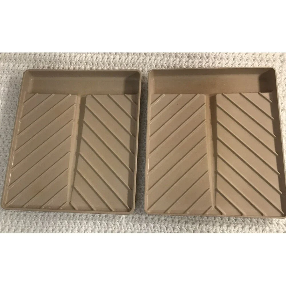 Lot of 2 Vtg Anchor Hocking MicroWare Microwave Bacon Cooker Rack Tray PM 469-TI
